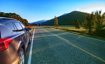 car parked on road side