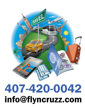 Flight tickets cruise tickets Contact 407-420-0042 info@flyncruzz.com