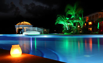 hotel building by the pool